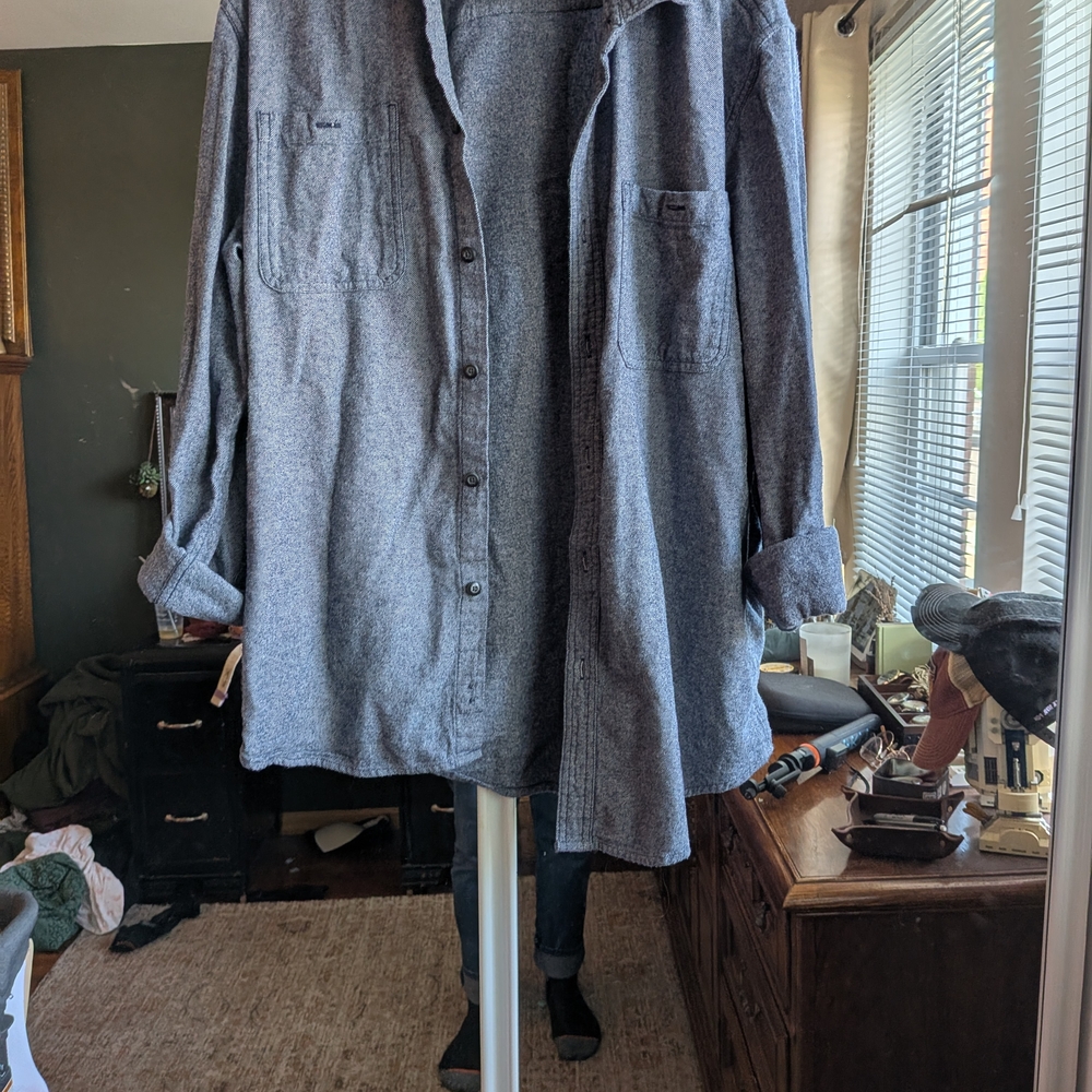 Stylish Men's Blue Button Down Shirt